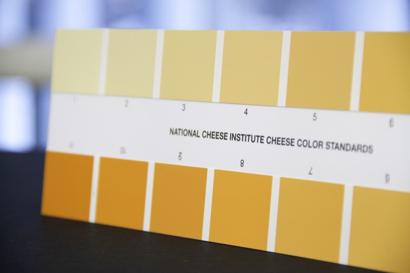 NCI cheese color standard chart